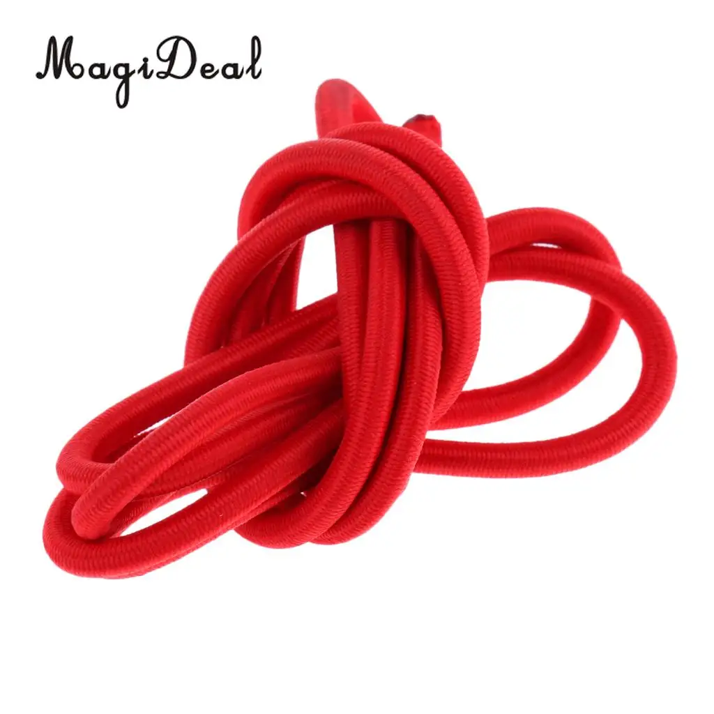 MagiDeal 6mm Red Heavy Duty Elastic Bungee Rope Shock Cord Tie Down Kayak Camping Boating Trailers Tarpaulin Caravan Canopy DIY 