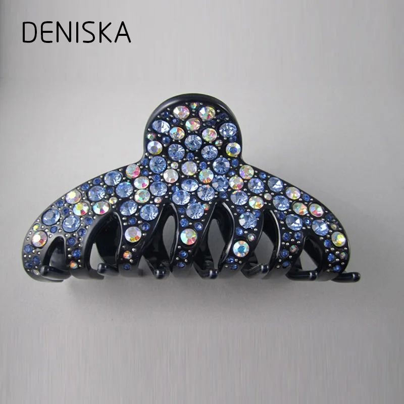DENISKA 2018 New Hair Clip Crystal Rhinestone Hair Claw Hair Pin Clamp