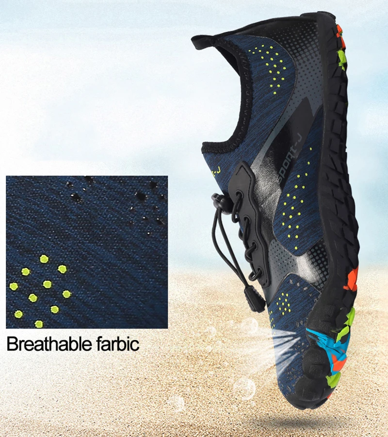 2019 Горячие Быстросохнущие кроссовки воды, летняя обувь для Для мужчин пляжные быстро сохнущие сандалии вверх, спортивная обувь тапочки