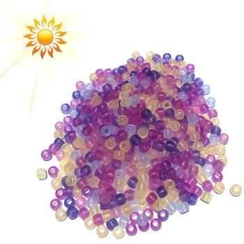 

UV Clear Discolor Beads Color-changing Pearl In the Sun For Jewelry/Craft Making