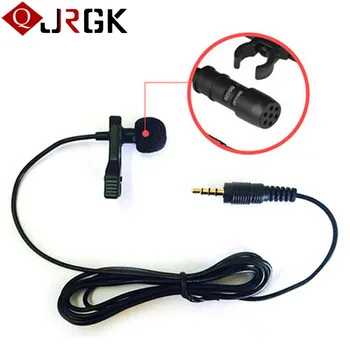 

10PCS Clip-on Lapel Lavalier Microphone 3.5mm Jack Hands-free Mini Wired Condenser Mic for iphone 5 6 7 Samsung S8 Smartphone