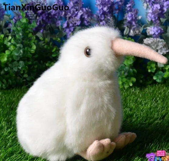 New Zealand national bird kiwi plush toy about 18cm white kiwi bird