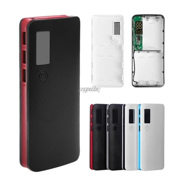 

3 USB Ports 5x 18650 DIY Portable Battery Holder LCD Display Power Bank Case Box Case Whosale&Dropship