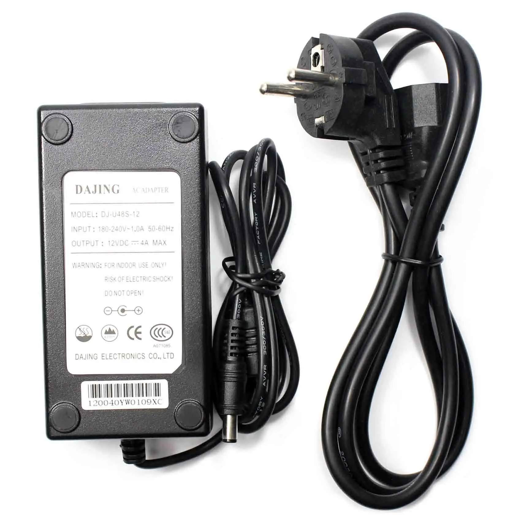 

Power Supply 12VDC 4A 48W AC Power Adapter for LCD Monitor