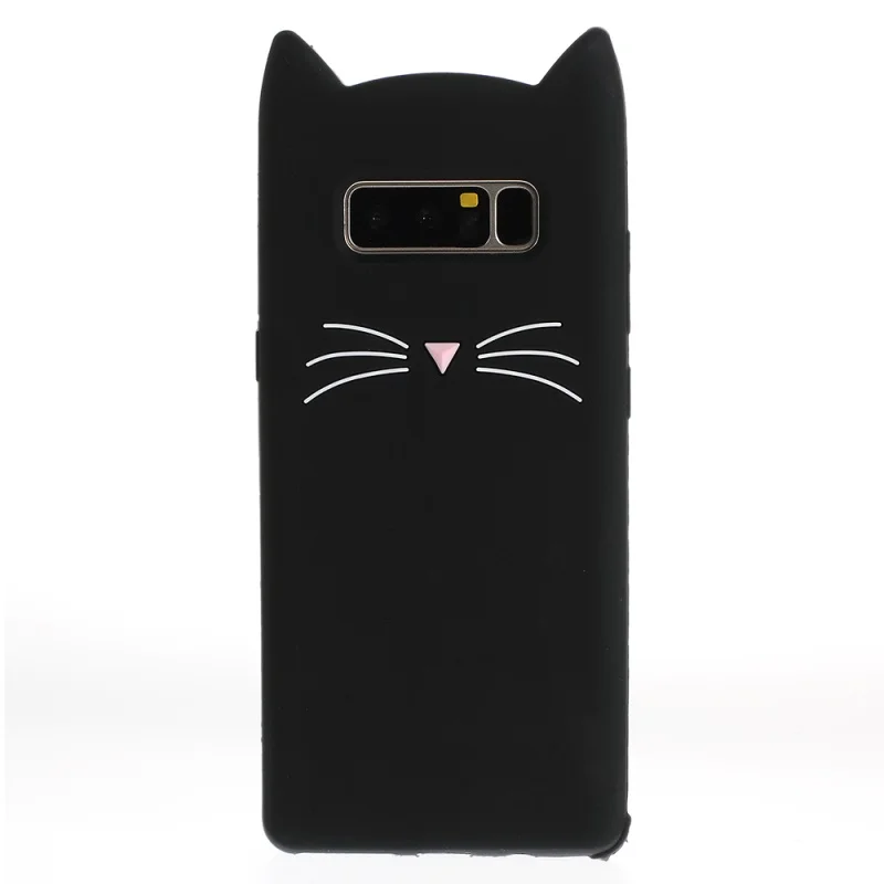 

Cute Cartoon Cat Phone Case For Samsung Galaxy S9 / S9 Plus Soft Back Cover For S6 S7 edge S8 Silicone Coque Note 5 8 9