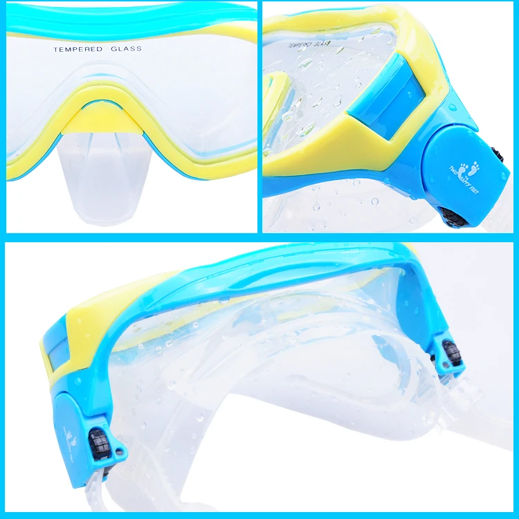 YONSUB Пищевая силиконовая детская обучающая плавание, дайвинг-маска для подводного плавания, плавательные очки, детское снаряжение для бассейна