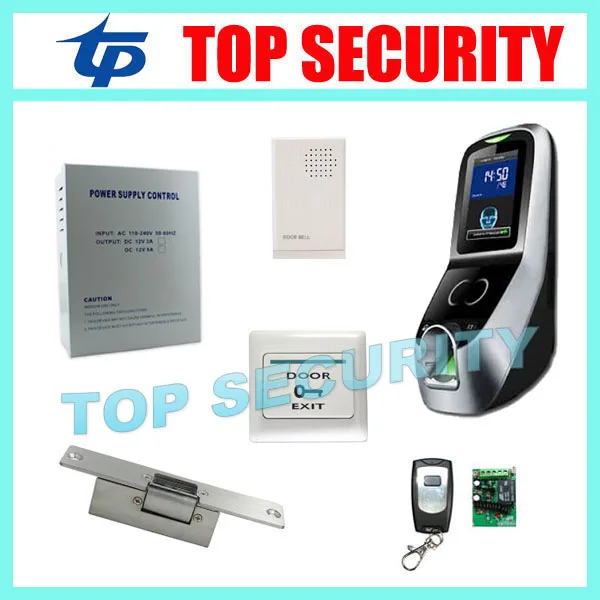 

Free shipping iface7 face recognition door access control system TCP/IP biometric fingerprint access controller with accessories