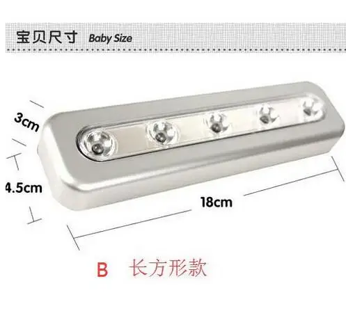 Настенный светильник с питанием от батареи, самоклеющаяся Беспроводная палка, сенсорный светильник для гардероба, автомобильный ночной потолочный свет, внутренний светильник ing