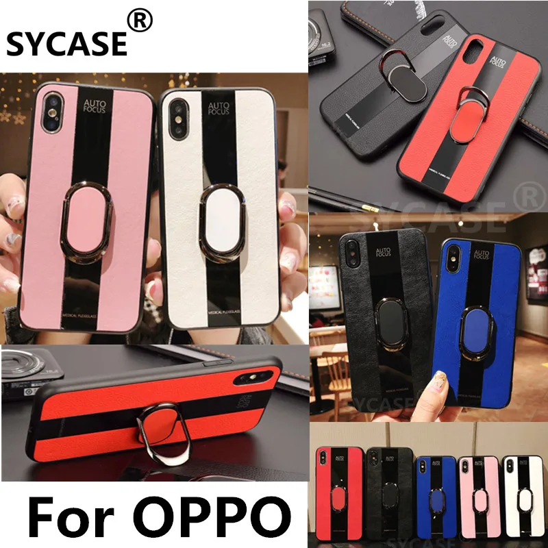 SYCASE Business Multifunction man Shell For OPPO R11s R15 r15 Dream R17 A59 Case 360 Rotate Ring Holder Car Magnetic Cover Women |