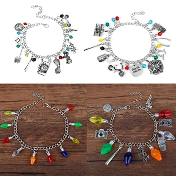 

STRANGER THINGS Crystal Beads Alloy Pendant Fashion Alloy Bracelet Christmas Gift For Woman High Quality Jewelry
