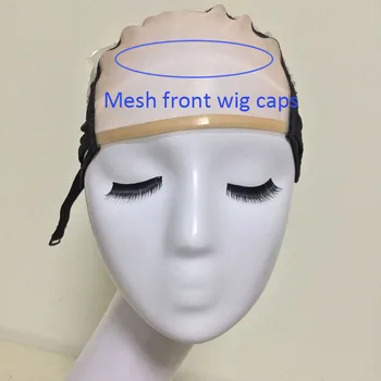 Mesh Front Glueless Lace Wig Cap For Making Wigs With Adjustable Straps Weaving Caps For Women Hair & Hairnets Easycap  6021 2