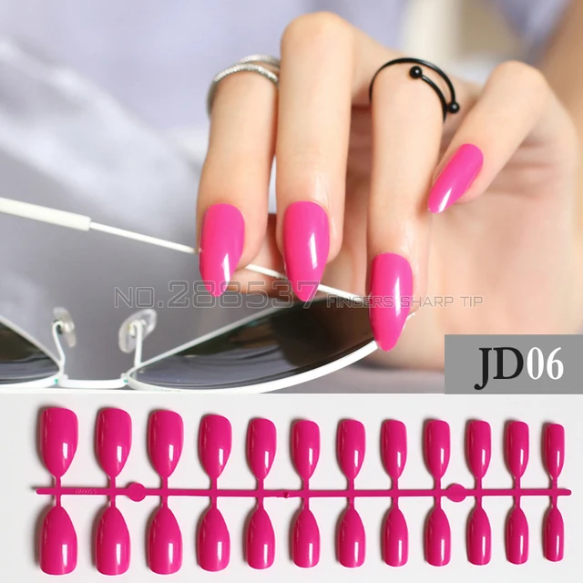 Pure Colour New Mountain Peak Designs Rose Artificial Red Nail Pure colour New mountain peak Designs Rose Artificial Red nail Fashion Full Nail Tips decorating false - Pure Colour New Mountain Peak Designs Rose Artificial Red Nail