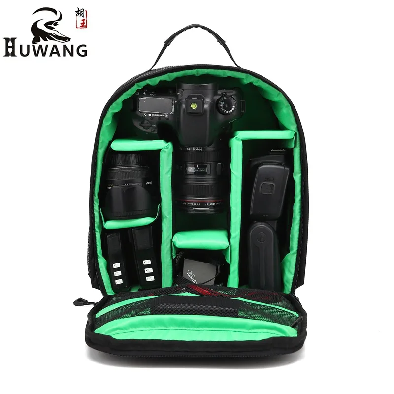 HuWang HW8015 DSLR камера сумка, водонепроницаемый рюкзак компактный рюкзак для фототехники для мужчин и женщин рюкзак для цифровой камеры