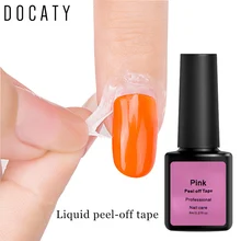 Docaty отшелушивающая лента все для маникюра легкая чистка Перманентная быстрая сушка пальцев УФ все для ногтей кожа хлопья вокруг ногтей розовый
