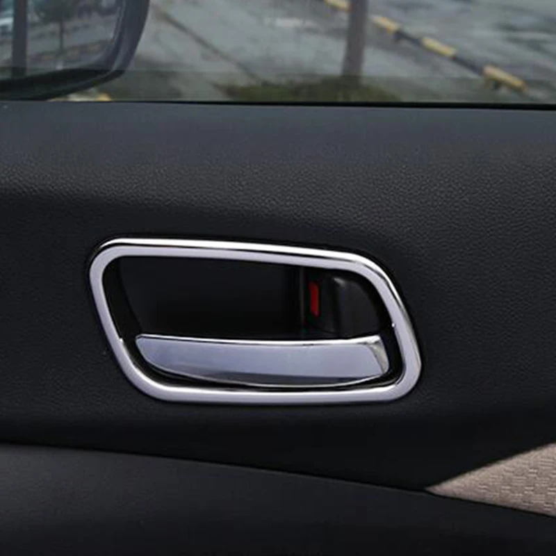 

For Honda CRV CR-V accessories 2012-16 Stainless steel Car inner door Bowl protector frame Cover Trim Car Styling