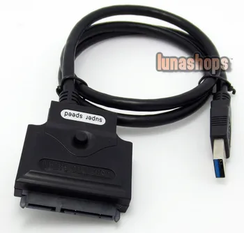 

LN003409 85cm USB 3.0 Male to SATA 7+15 22 Pin 2.5" Hard disk driver Adapter Data cable