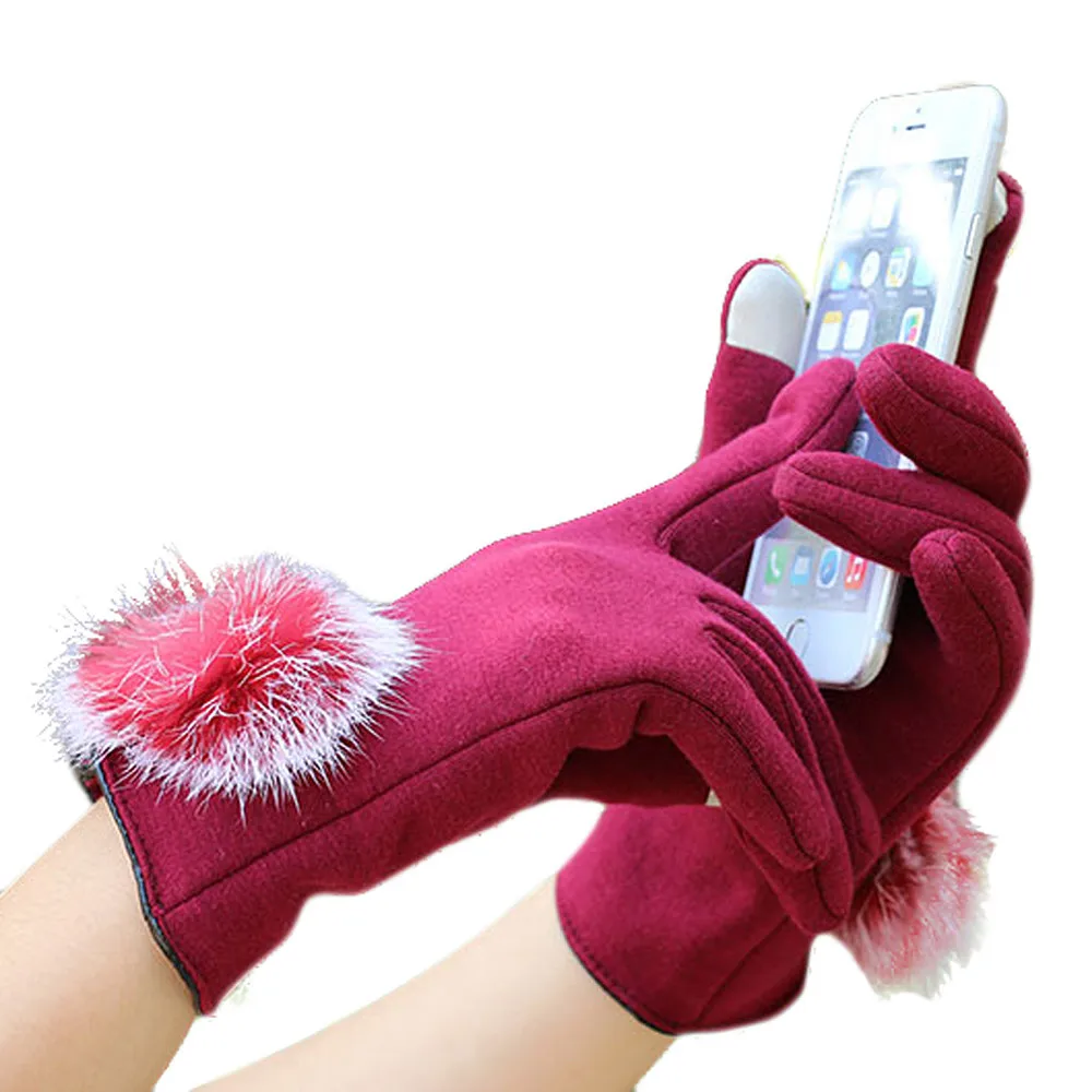 Перчатки зимние теплые женские мягкие и удобные ворсистые супер теплые перчатки из кашемира удобные зимние перчатки L50C