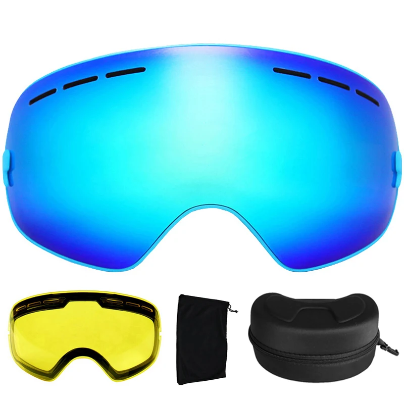 Prix pour Ski Lunettes UV400 Lunettes de Ski À Double Lentille Anti-buée Ski Snowboard Lunettes Ski Lunettes Avec une Boîte et un Lentille supplémentaire Prix pour Ski Lunettes UV400 Lunettes de Ski À Double Lentille Anti-buée Ski Snowboard Lunettes Ski Lunettes Avec une Boîte et un Lentille supplémentaire