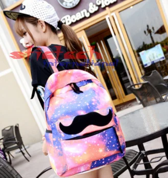 

by dhl or ems 50pcs Women Galaxy Stars Universe Space canvas backpack School bag Backpacks bag
