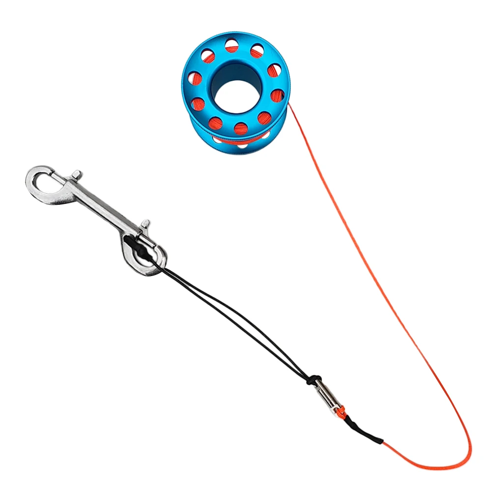 MagiDeal Dive Finger Reel, 15m Guide Line Spool for Scuba Diving Snorkeling SMB Safety Sausage - Ultralight, Portable & Durable