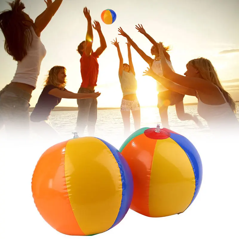Мяч пляжные воздушные шарики надувная вода забавная игрушка Спорт Новые цвета на открытом воздухе плавать