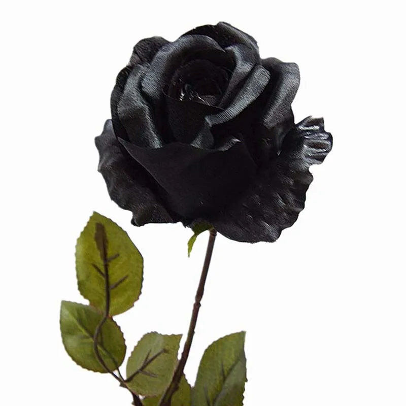 Big Australia Rose Branch Artificial Flowers Silk Black Rose Fake Flower For Home Garden Decoration DIY Party Wedding Floral New