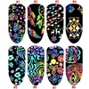 1 Sheet Holographic Nail Foils Dream Catcher/ Flower/ Heart/ Geometric Pattern Laser Nail Art Transfer Stickers Decals (NZ-05) ► Photo 2/6