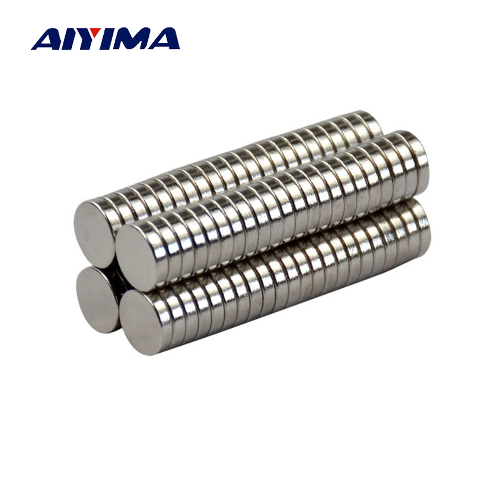 Aiyima 100pcs Mini N35 8*2mm Round Disc 8mm*2mm Rare Earth