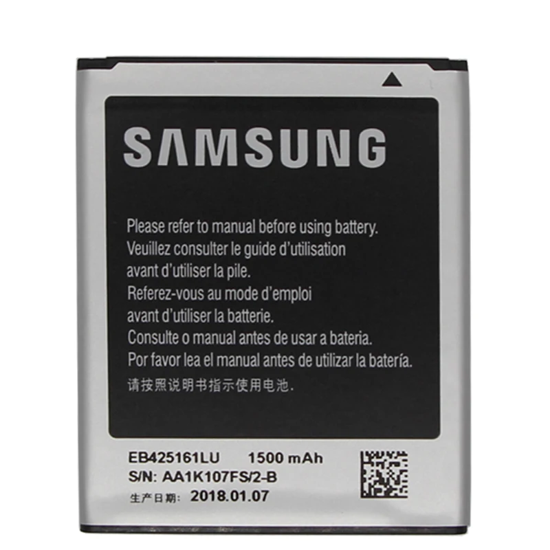 Samsung аккумулятор телефона EB425161LU для samsung S7560/62 S7566/68 S7572 S7580 i8190 I739 i759 I669 I8160 S7582 J1mini SM-J