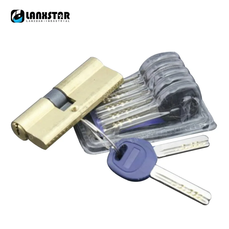 

75mm Series Eccentric Center Security Door Lock Cylinder Pure Copper Lock Core AB Key Lock Core Big Hoist Double Open Lock Cores