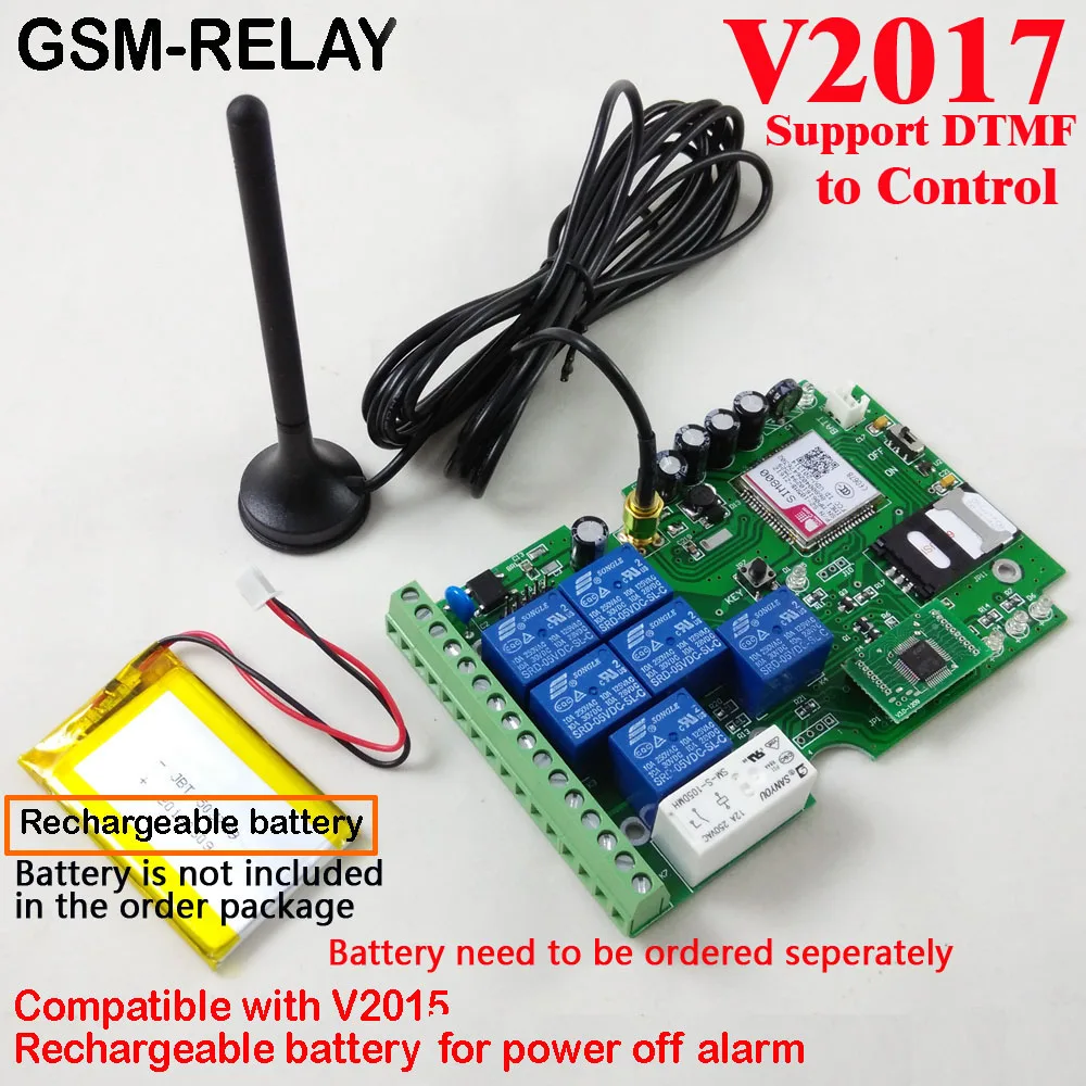 GSM SMS Seven релейный выход дистанционный переключатель для ворот или промышленный