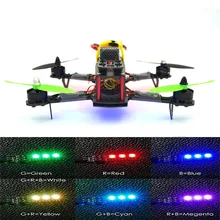 LED rc helicopter 250mm Carbon fiber Frame CC3D Flight Controller brushless Motor 12A ESC FS I6