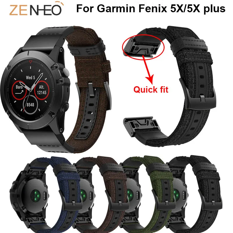 26 мм нейлоновый ремешок для наручных часов Garmin Fenix 5X /5X Plus/Fenix 3/3 HR Браслет