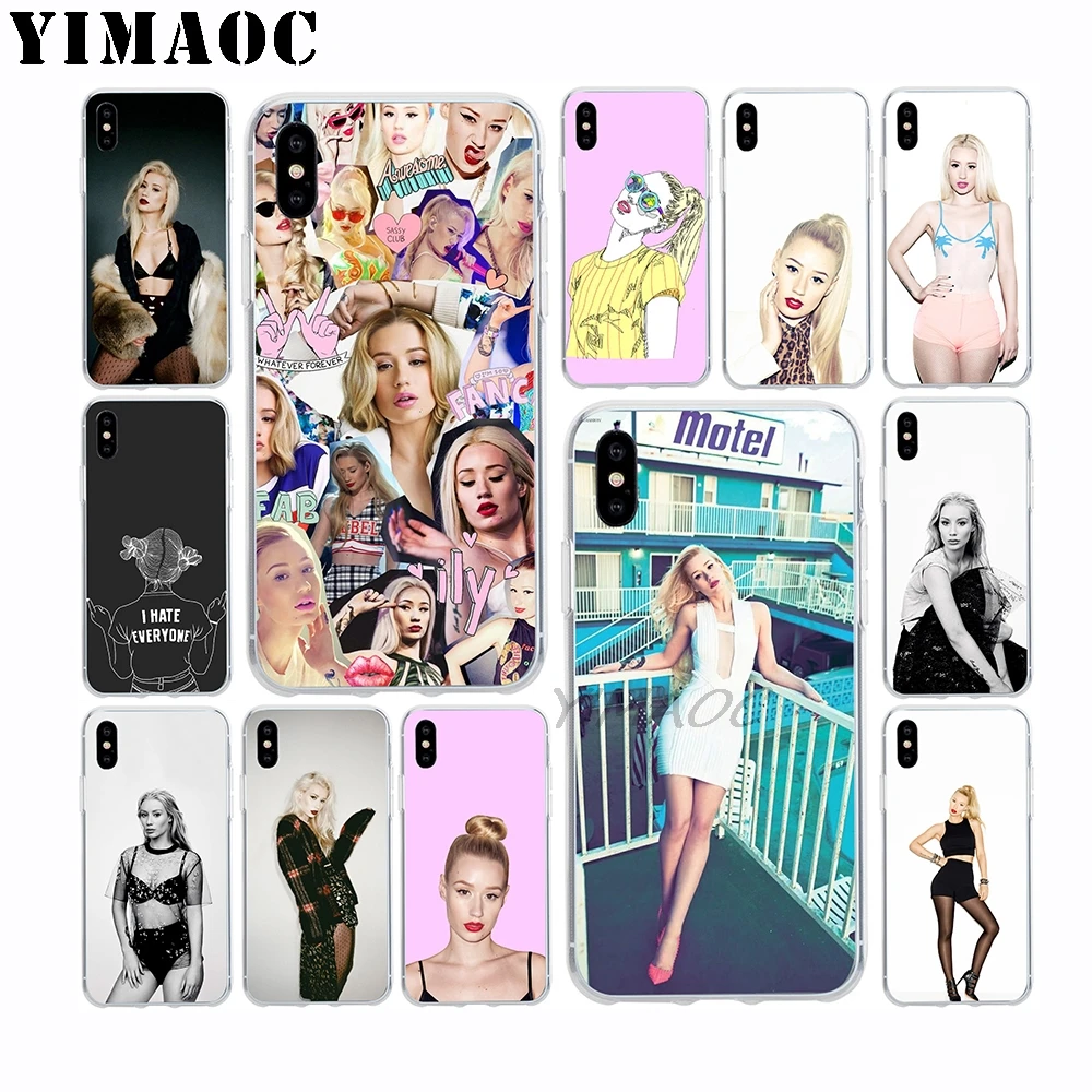 

YIMAOC Iggy Azalea Sexy Soft TPU Silicone Case for Apple Iphone Xr Xs Max X 10 8 Plus 7 6S 6 Plus SE 5S 5 7Plus 8Plus Cover