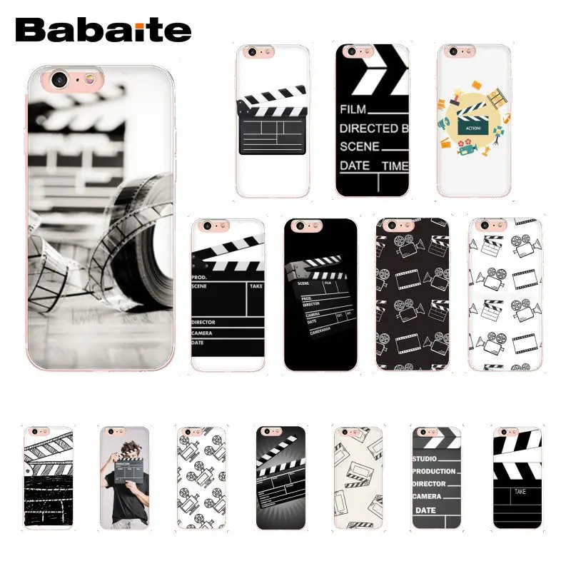 

Babaite Film Movie Clapperboard Clapper Board Phone Case for iphone 11 Pro 11Pro Max X XS MAX 6 6s 7 7plus 8 8Plus 5 5S SE XR