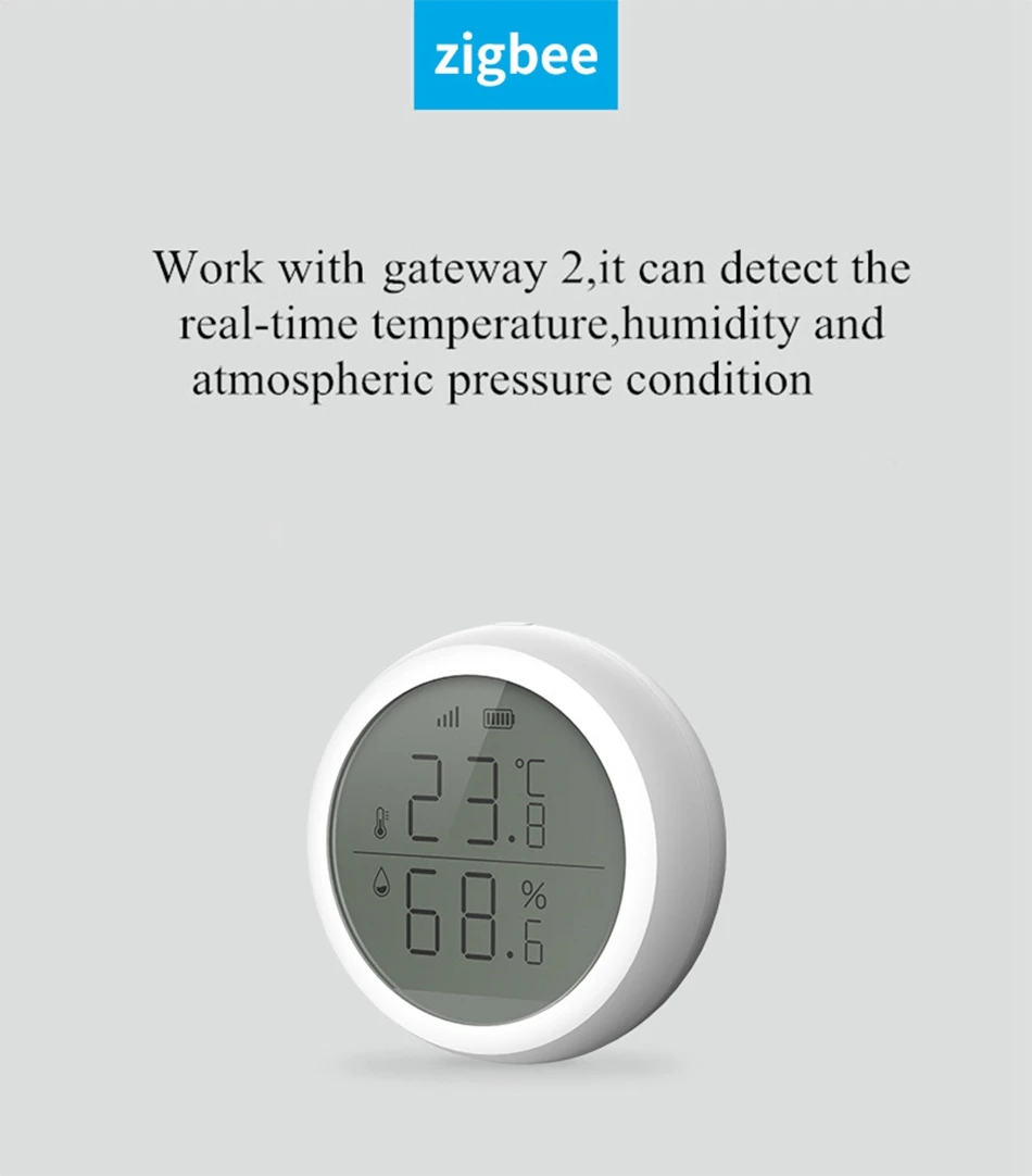 Angwood Zigbee-умный дом Wi-Fi беспроводной температурный детектор тепла приложение управление Умный дом термометр датчик температуры и влажности