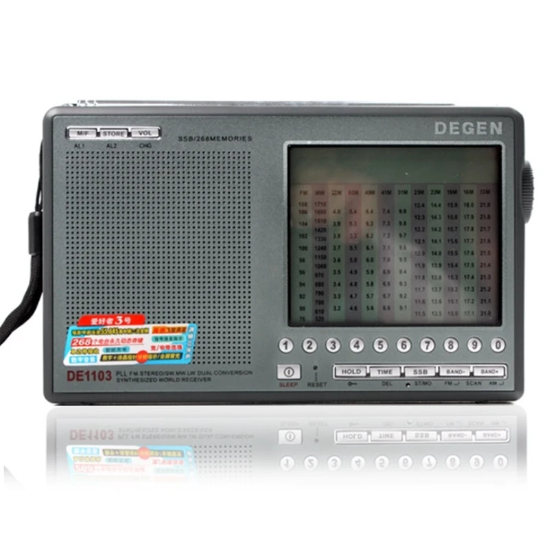 Цифровой радиоприемник Degen DE1103 DSP FM SW MW LW SSB внешняя антенна|fm sw mw|degen de1103degen de1103 dsp |