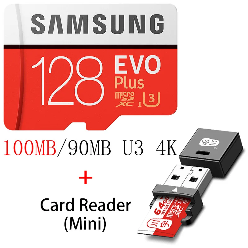 SAMSUNG Micro SD 128 ГБ 32 ГБ sd карта 64 Гб 256 Гб карта памяти класс 10 U3 флэш-карта памяти Micro SD для телефона с Mini SDHC SDXC - Емкость: MC128G-C292