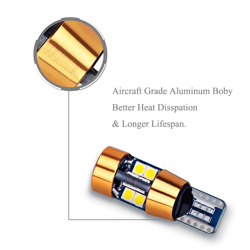 BOAOSI 10x Автомобильный светодиодный T10 194 W5W Canbus 19 SMD 3030 без ошибок T10 светодиодный лампочка для парковки авто универсальные лампы для чтения 12 В