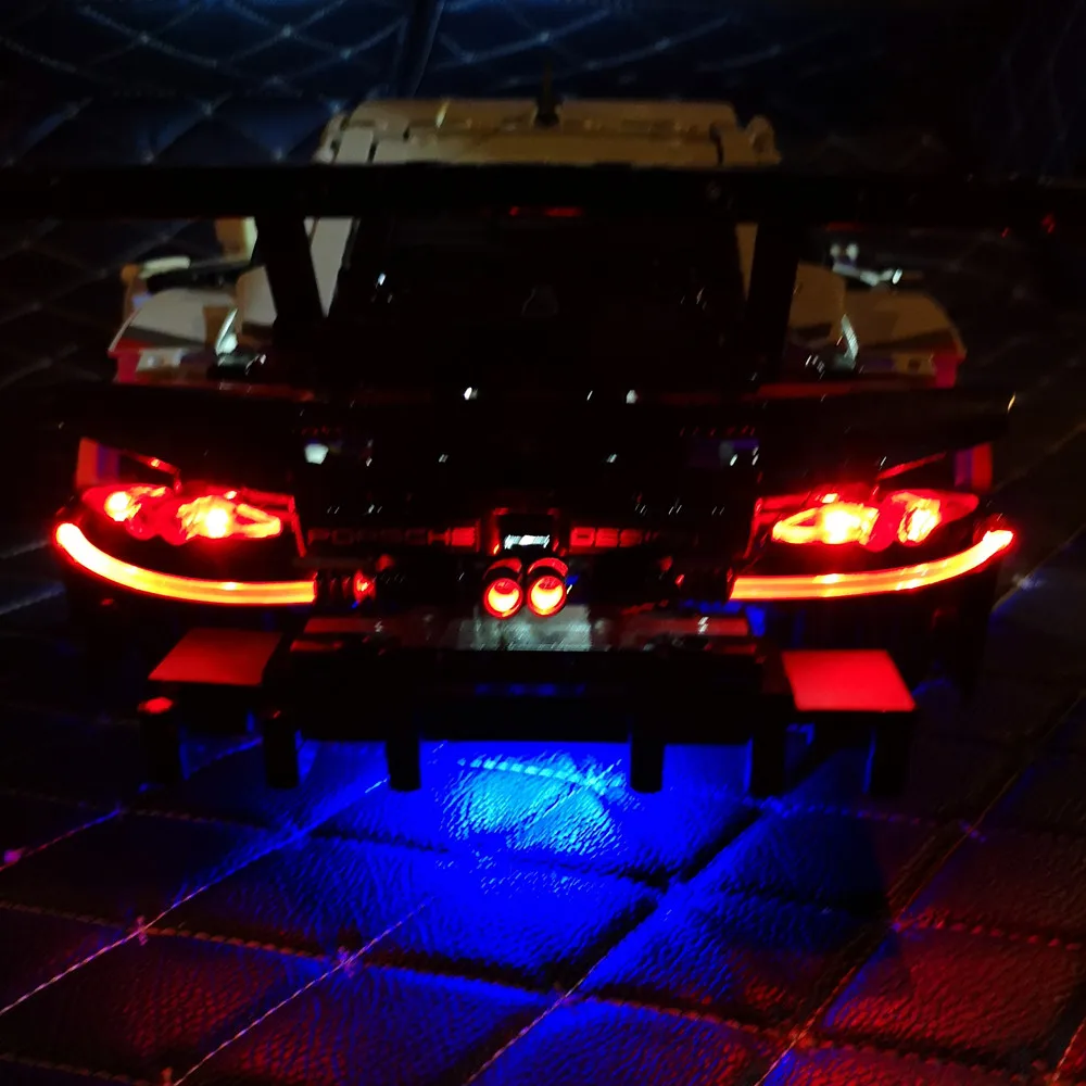 

Led light for legp Technic Series 42096 White Super Racing Car Set Building Blocks Bricks Car Model Kids Toys(only light)