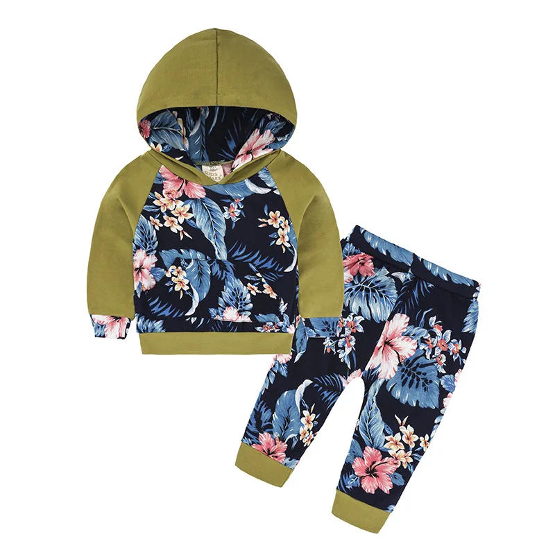 Одежда для новорожденных, коллекция 2019 года, весенняя одежда для маленьких девочек, толстовки + штаны, комплект из 2 предметов, Детский
