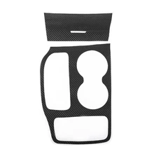 Углеродного волокна черный автомобиль Шестерни коробка переключения держатель стакана воды крышка наклейки аксессуары для Jeep Grand Cherokee