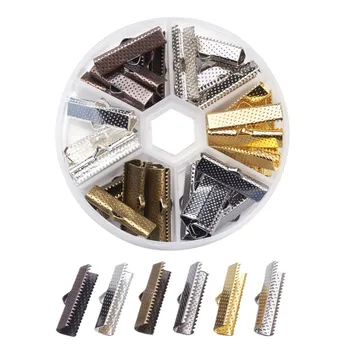 

6/10/13/25mm Iron Ribbon Cord Thread Ends Crimp Clasp Clamps Terminator for DIY Necklace Bracelet Making Findings Sale Discount