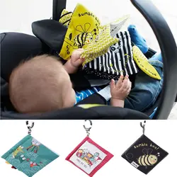 Мягкая ткань для маленьких мальчиков и девочек книги шуршание звук детские развивающие погремушка в коляску игрушки пчелы хвосты