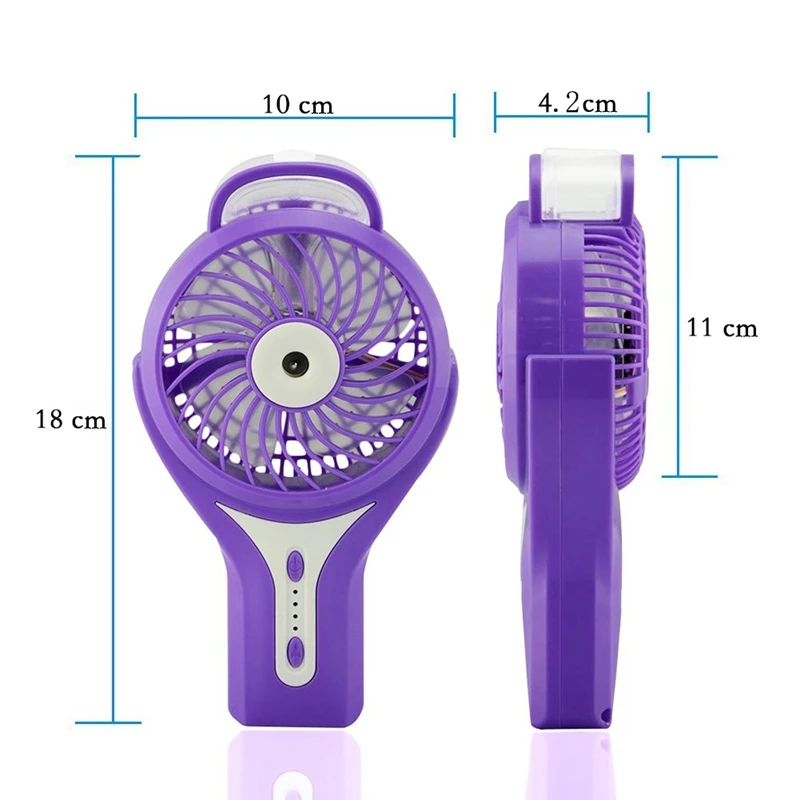 Горячий tod-запотевающий вентилятор мини Usb ручной увлажнитель воздуха распылитель воды Кондиционер увлажняющий вентилятор портативный спрей для лица туман H