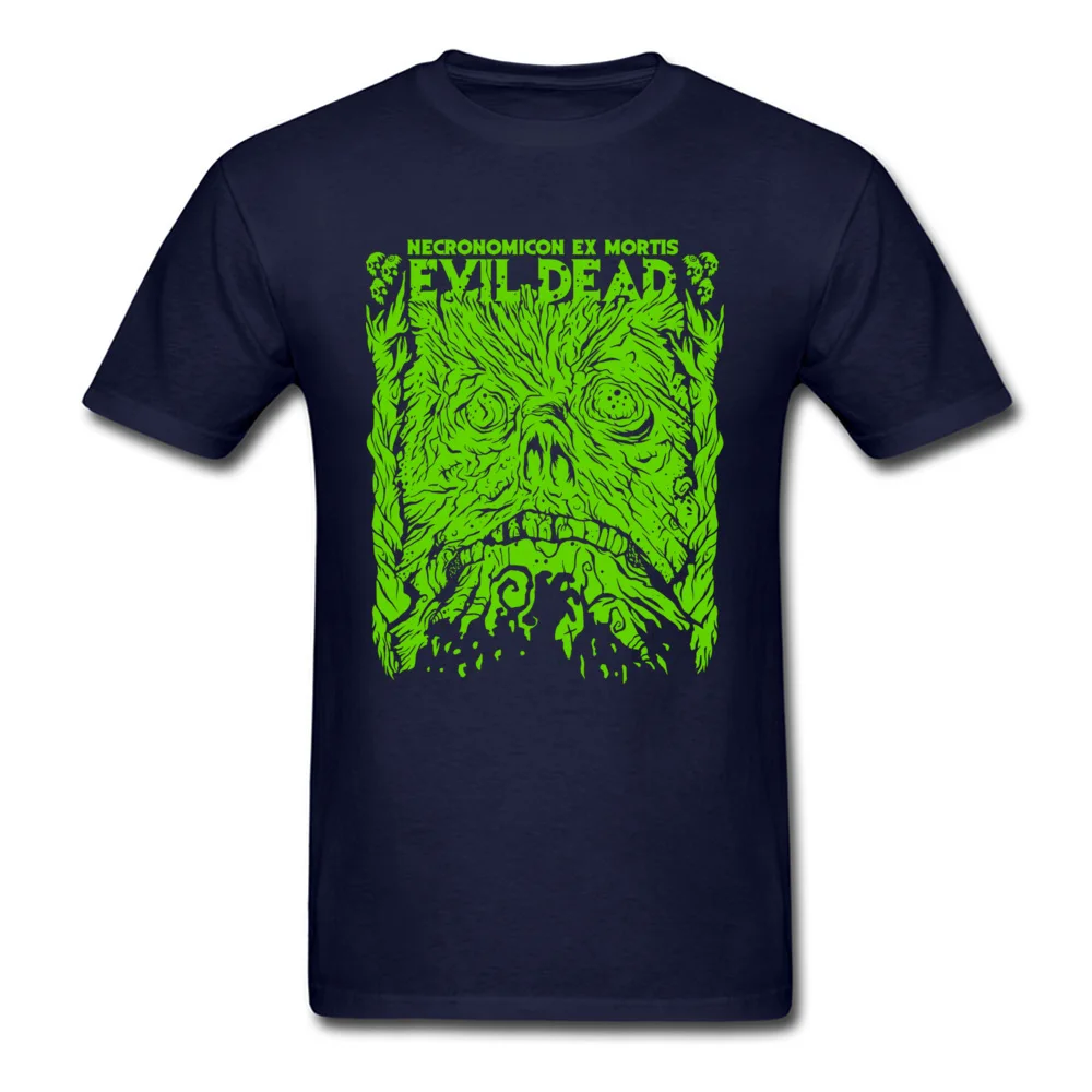  Custom Tops T Shirt 2018 New Fashion Short Sleeve Mens Tshirts TpicOriginaltitle Street Autumn Tops Tees Crewneck Necronomicon Ex Mortis Green Slime navy
