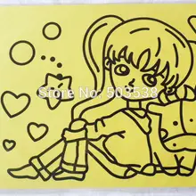 50 шт./ло. смешанный дизайн песок художественные карточки без песка, картина из песка, набор для рисования из песка, подарок на день рождения, Детские вечерние лицевые панели, 20,5x27,7 см/16 к