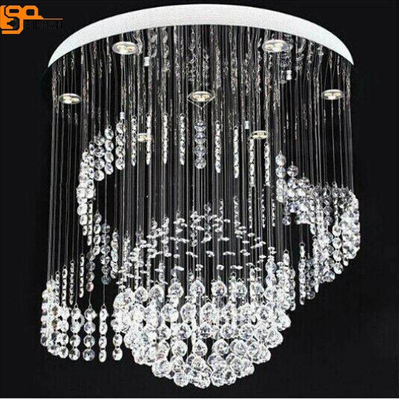 

new modern design crystal chandelier lighting LED luminare living room lamps