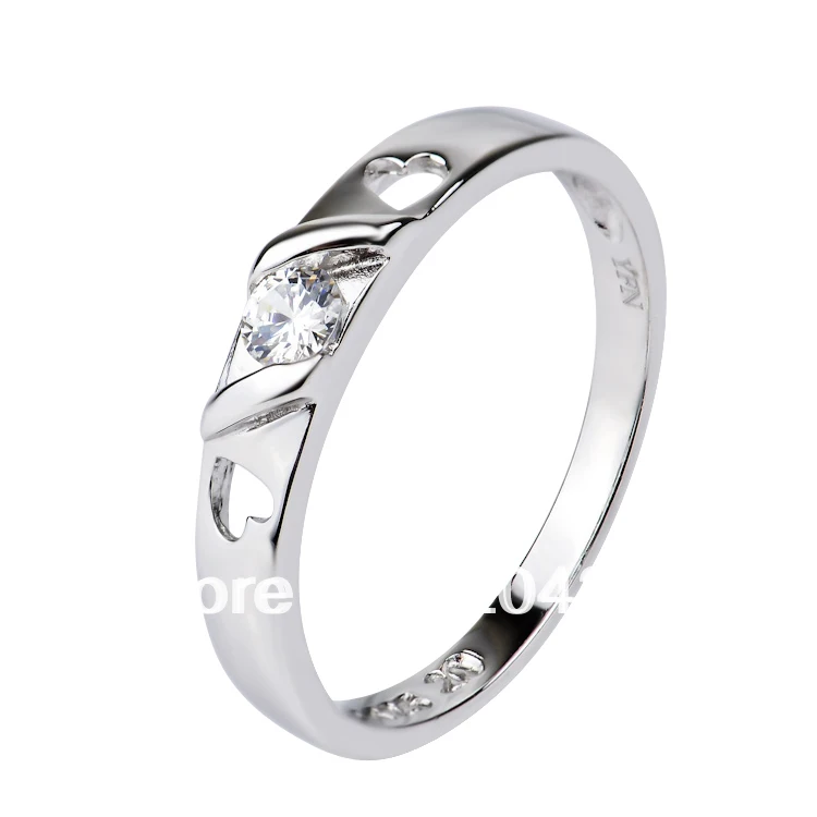 GNJ0464 NEW promotion 1pc Free shipping 925 Sterling silver Micro pave CZ crystal Lovers ring Fashion