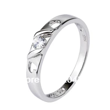 Gnj0464 nueva promoción 1 unid envío gratuito plata de ley 925 micro pave cz crystal anillo de boda anillo de los amantes de moda romántica